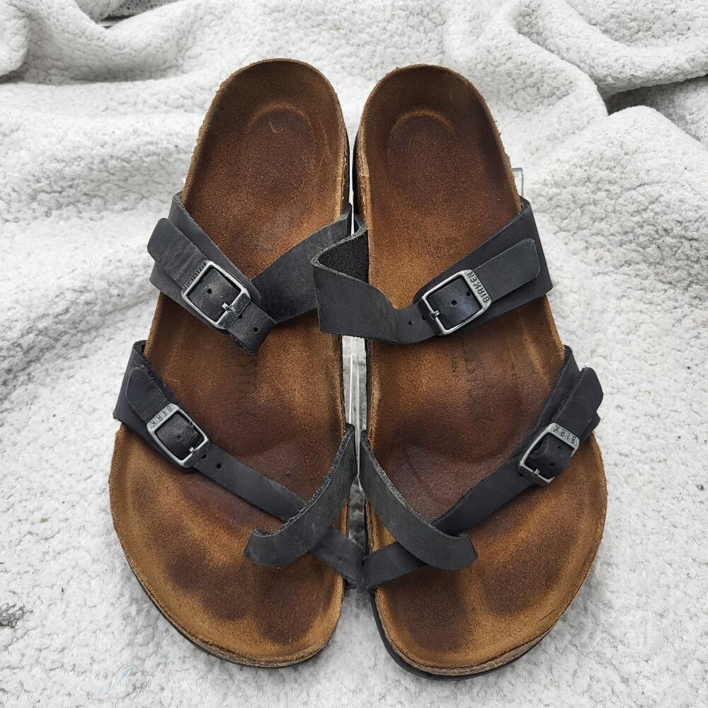 Birkenstock Mayari Black Leather size EU 40 us 9-9.5